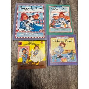 Raggedy Ann & Andy Childrens Books Lot of 4
